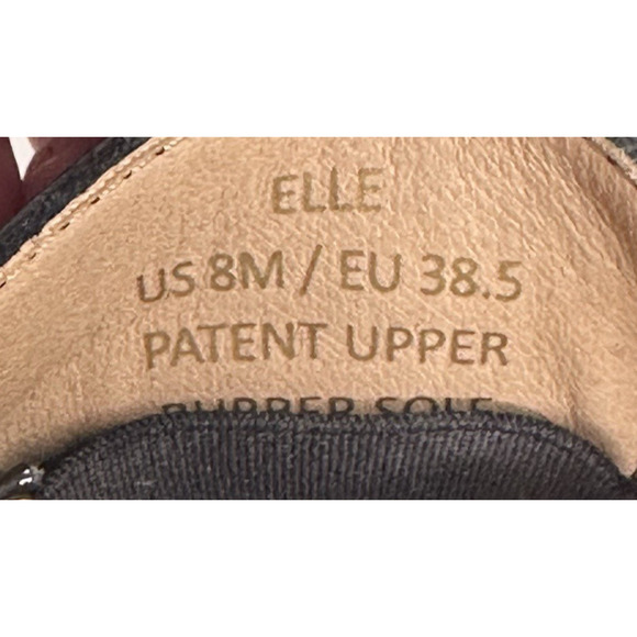 M By Bruno Magli Elle Black Patent Leather Platform Loafer Womens 8M New $350 - Picture 9 of 10